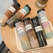 黑色高弹力耐用橡皮筋女简约气质扎头发圈发圈2023年新款 皮套发圈