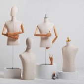 男包布台模半身架子服装 店假人模型道具西服全身人台衣服展示架子
