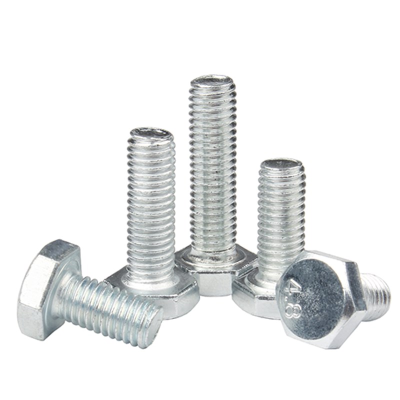 4.8级外六角螺丝镀锌外六方螺栓M6M8M10M12M14M16M18M20M22M24M30