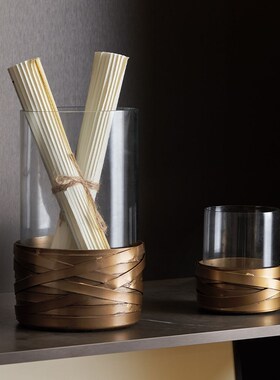 邸高家居 新中式书房柜体软装陈列案列推荐 行云流水挂画铜马摆件