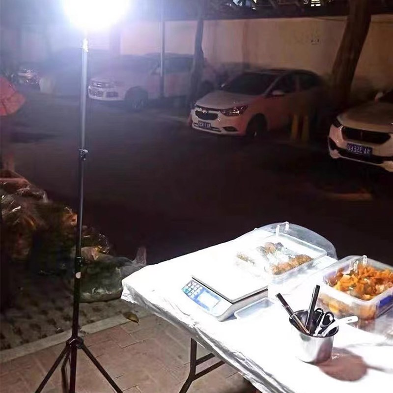 灯架子投光灯支架日光灯2米3米伸缩便携球场工地应急施工灯三角架