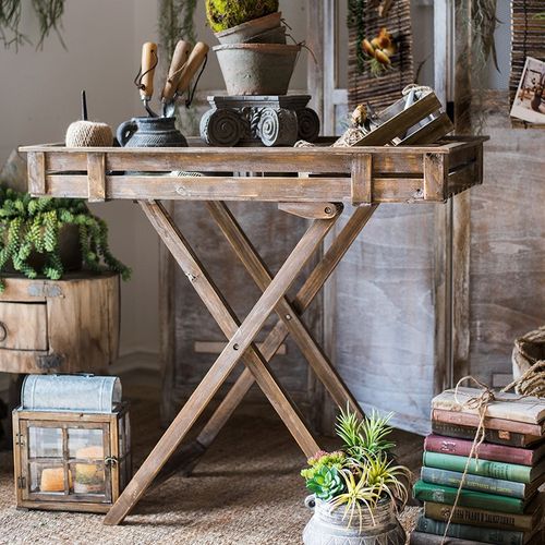 实木花架阳台花盆置物架小盆栽摆放花桌花台收纳陈列户外花园装饰