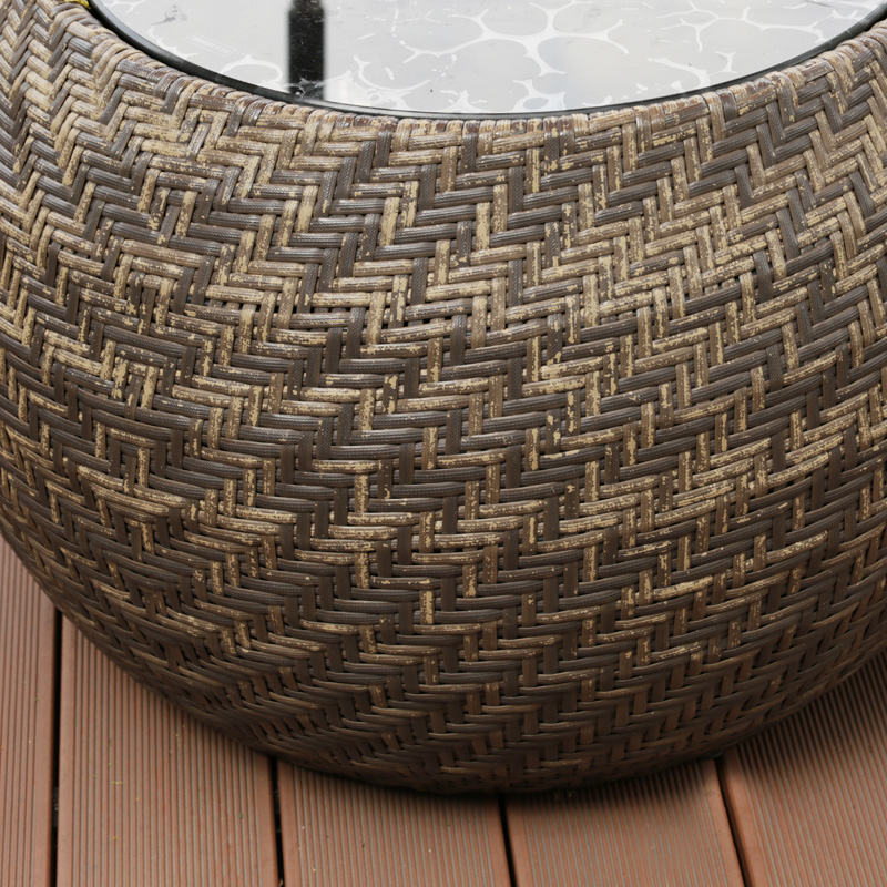 户外沙发庭院露台阳台三人位组合休闲创意客厅藤艺沙发防水防嗮