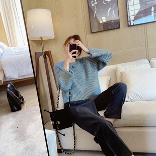 哈伦直筒秋冬高腰宽松显瘦烟管裤 胖妹妹mm加厚西装 200斤 女装 大码