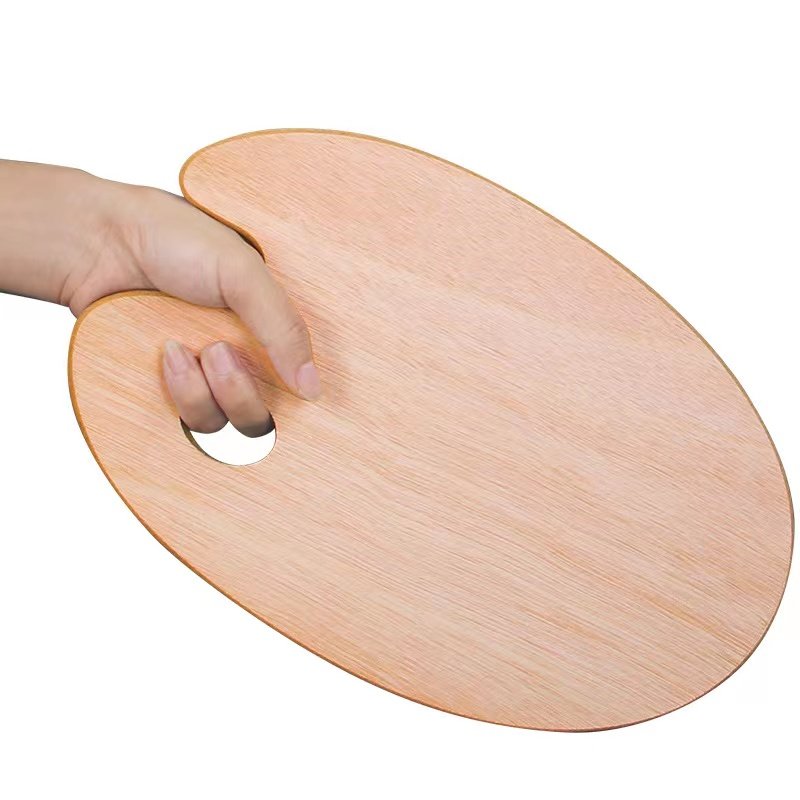 油画调色板美术生专用椭圆形木质水粉调色封油油画板大号调色盘,文具电教/文化用品/商务用品,调色板,淘宝优惠券,粉丝福利购,淘宝优惠卷