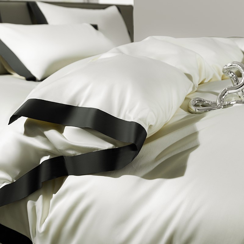 全棉140支海岛双股长绒棉四件套轻奢高级感床上用品纯棉床单被套