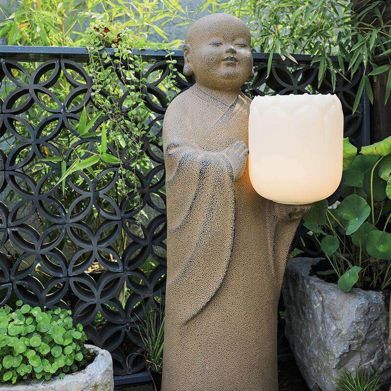 陋石坊中式太阳能庭院灯户外灯草坪灯装饰灯景观灯感应灯花园摆件