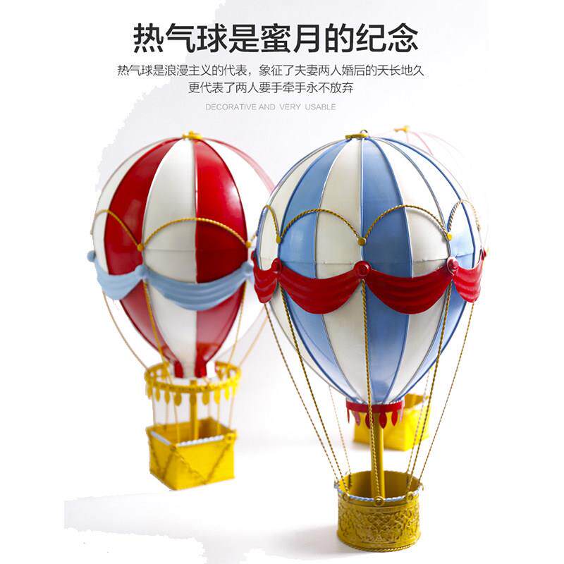 北欧创意热气球墙面装饰游乐场吊饰商场装饰走廊空中顶环新婚生日