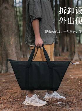 Z拼5J户外露黑营烧烤可接网桌铁自驾GVX游折叠桌子置物架色野营装