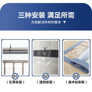 户外摆摊挡风帘小吃QVF位三透轮车防雨棚防围挡明PV风C塑摊料套