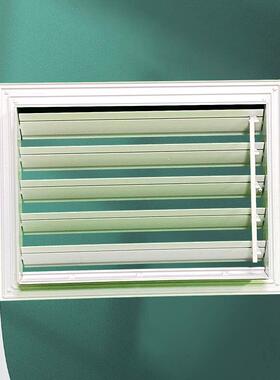 广东厂动工调节铝合金百叶窗通风口外墙手雨百叶窗出风口防UIK检