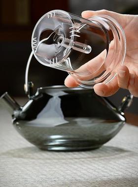 提梁壶加厚耐温璃煮茶器大容量养高生茶壶电陶玻炉烧水壶IEL茶具