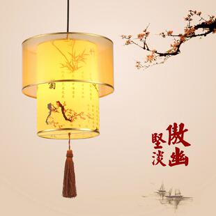 简约现代中式过中道廊灯走笼面馆小吃餐馆装饰圆形FML灯吊国风餐