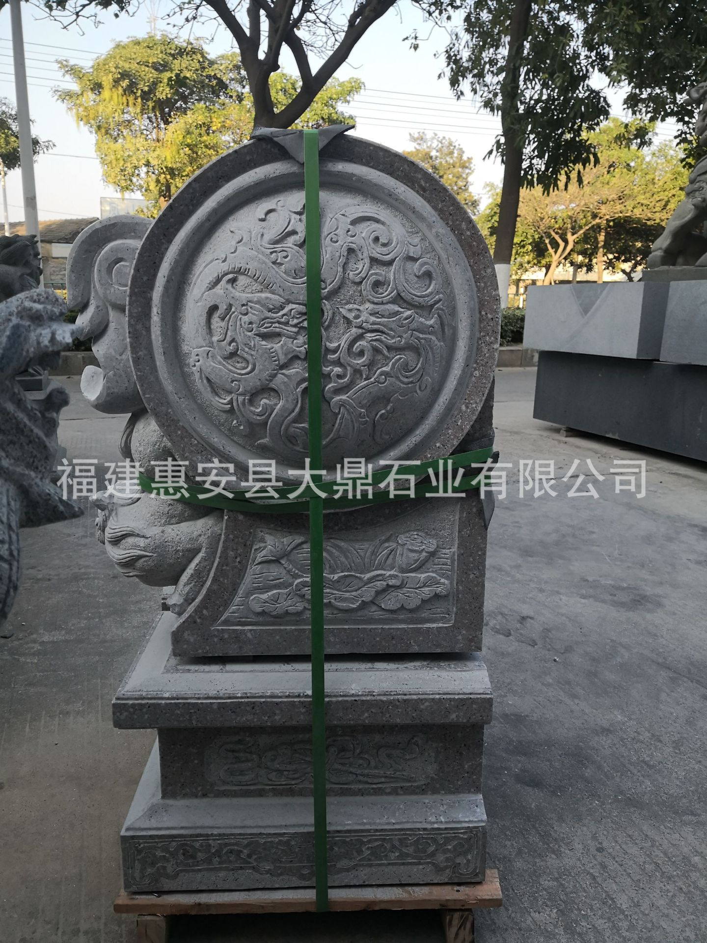 门墩抱鼓青石一对门当石墩徽派复古门口摆件石雕石鼓石材手工雕刻
