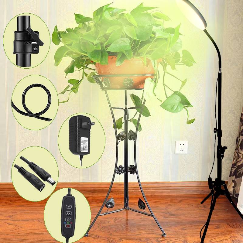 LED大圆盘植物生长灯全光谱24W室内植物光照灯多肉植物专用补光灯