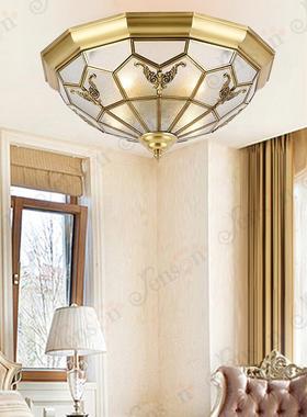 全式铜卧室吸顶灯DJV美led简现代简欧客厅餐厅灯约阳台书房灯超式