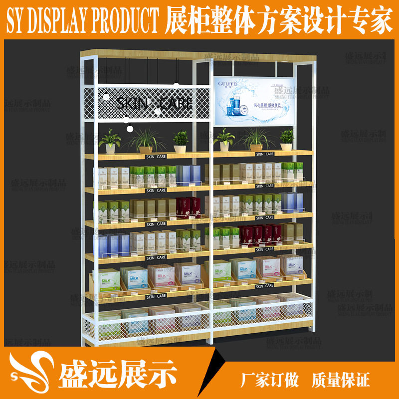 铁架名创精品靠墙层板货架