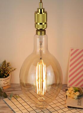灯T180大灯泡LED丝灯E27仿古灯大号复63092古灯型灯泡创意大异吊灯8BW