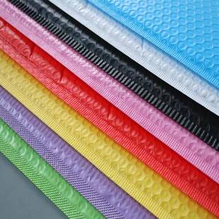 裸粉袋色挤膜气泡袋防震泡泡粘袋快递共服装 打包汽自ILG泡自封包