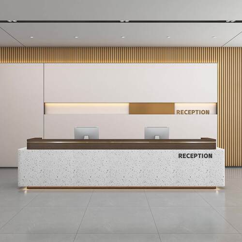 现公司前台台接台公吧美院酒店大容厅服务咨询台收银1台公待司