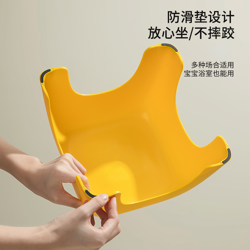 家用小儿童时尚板凳客厅宝宝椅子创意加厚浴室矮凳熟胶塑料凳