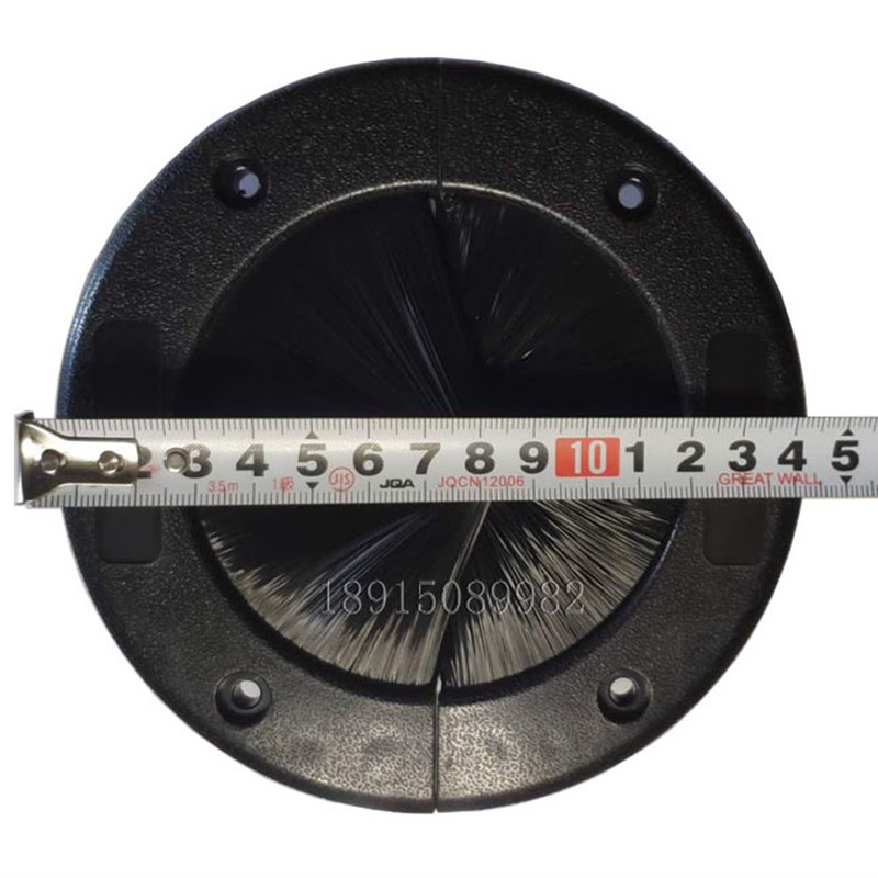 毛刷走线盒机房静电地板穿线盒架空地板圆形过线盒穿线孔装饰盖带