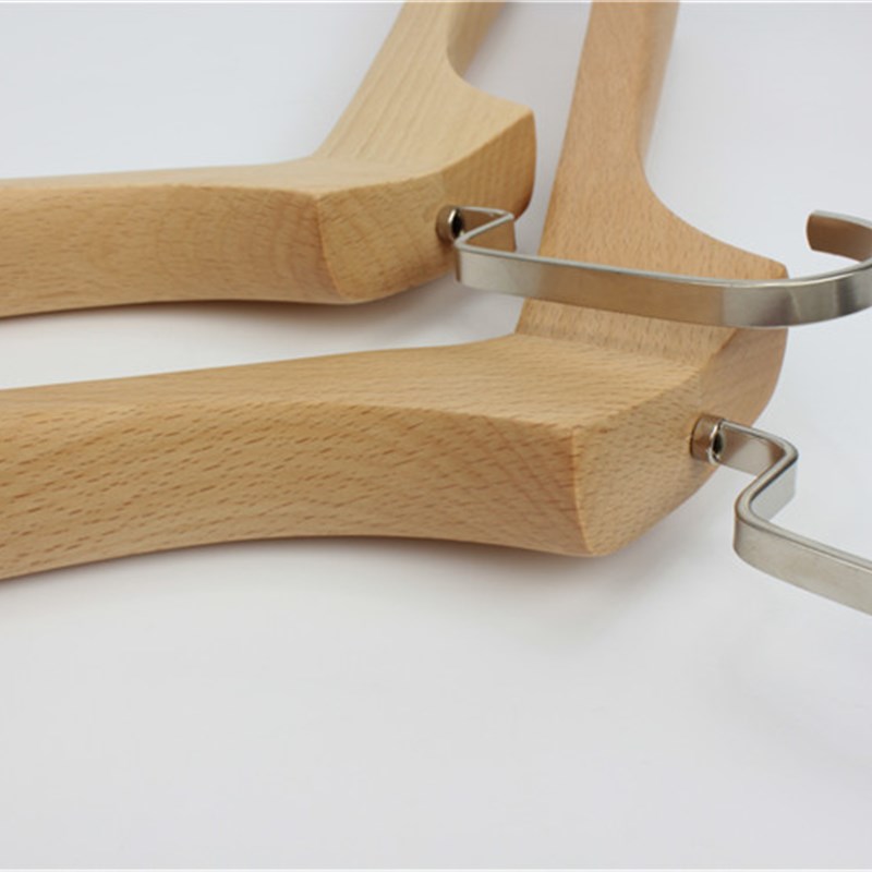 榉木一级出口原单加大加长衣架男士西服加厚加宽衣架