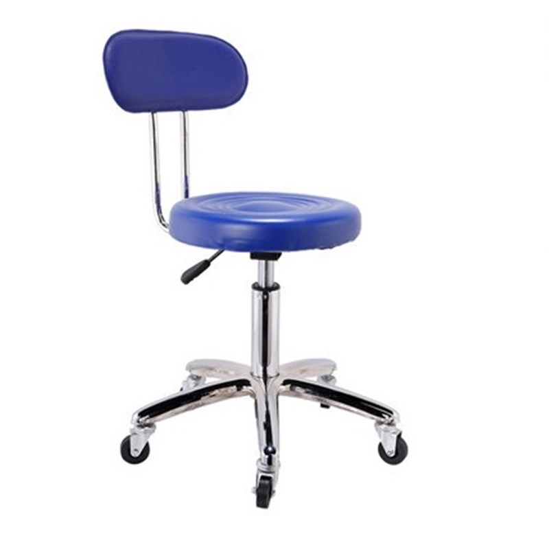 靠背吧台椅旋转升降凳皮革凳简约金属高脚椅学生滑轮圆盘转椅