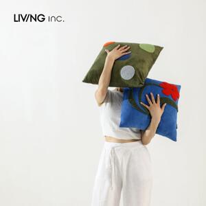 LIVING inc.裁剪多巴胺 儿童房沙发床头办公椅子靠背垫抱枕套含芯