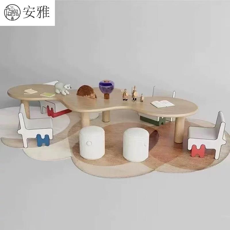 样品屋展示中心娱乐区儿童桌椅组合架空层游戏桌阅读区早教中心手