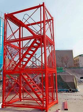 工全梯笼sc072801施全爬梯工程梯笼组合式基坑框架梯安笼箱式安梯