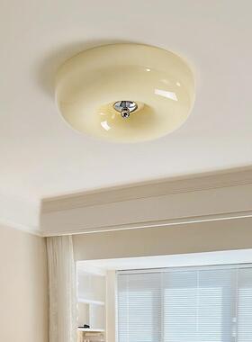 奶油风卧室吸OCZ顶灯法布丁餐厅儿房古走童中式廊玄关灯复古灯具