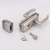 玻璃锁执长方形KSK锁办公隔断门锁门单双门玻璃手锁外装 门锁