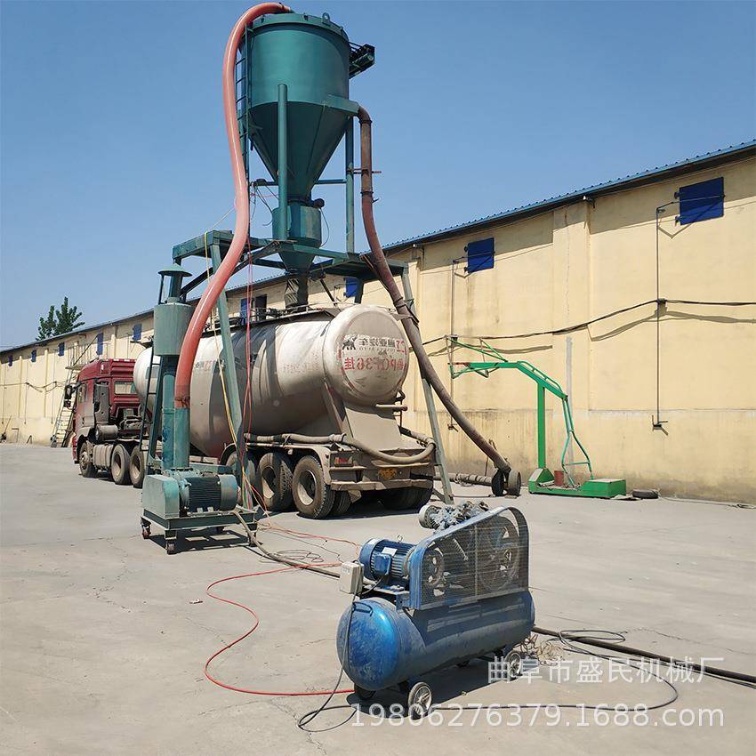 袋装水机泥粉装罐机力车入仓气输送水泥厂气力输送粮库EDD输送机