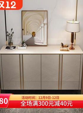 TK9LCS8#餐边轻奢大理石餐柜现代简约家用客2厅小户边型玄关柜不