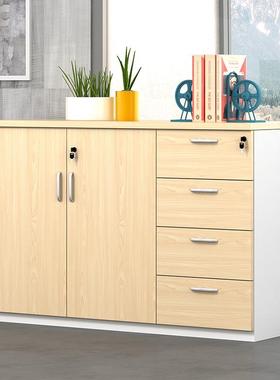 深家具厂办室矮柜储圳物柜质资料文件60286柜公办公柜子木带锁长