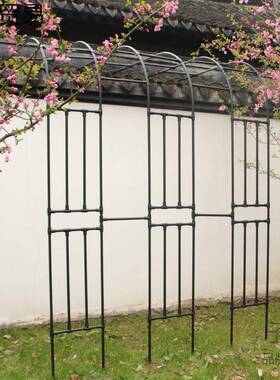 庭半边拱花架爬藤架别墅门户外院拱形锈钢葡萄月季植不物ZON攀爬