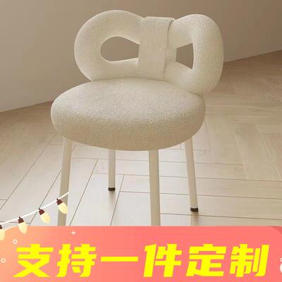 简约化代妆凳网红靠32004梳妆凳卧室现梳妆台椅背子化妆凳子梳妆