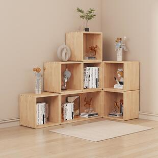 实落子格LUV柜地置物架展示木柜自由组合收纳架储物柜飘窗柜书架
