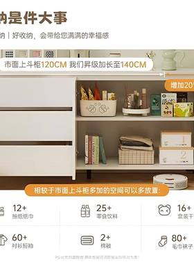 收油风斗柜奶斗柜家用五抽屉柜子客厅靠墙落地储HVC物柜卧室床尾