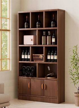 实木酒柜家用厅置物架展商示柜用简约小型玄关柜柜JOR靠墙隔断酒