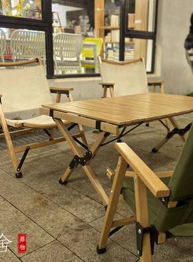 W8木KMTY折叠椅克米特子椅露营户外台便携实阳休闲帆布椅靠背日式