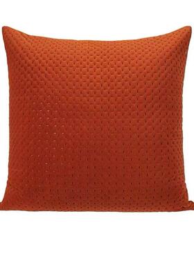 绣简约现代客厅沙样板间抱枕压皱拼接房花发展厅样板软装QOZ抱垫