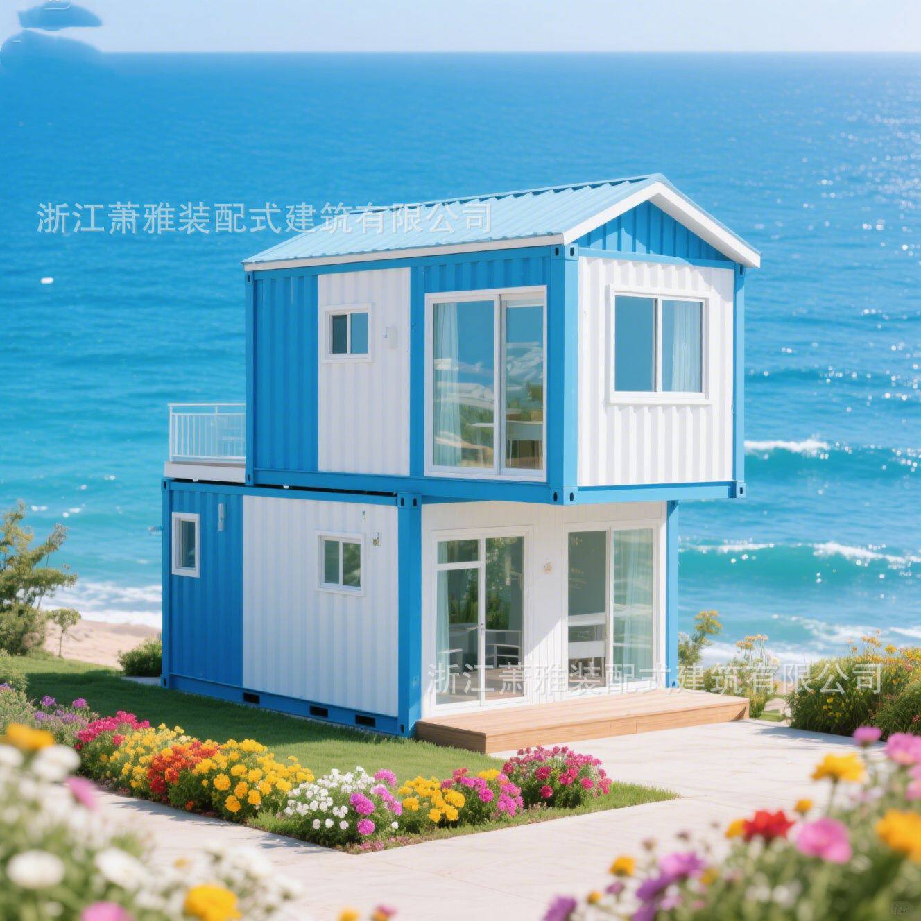 快拼装装配式住房 轻钢骨架墙体 别墅平层自建 包安装支持 出口