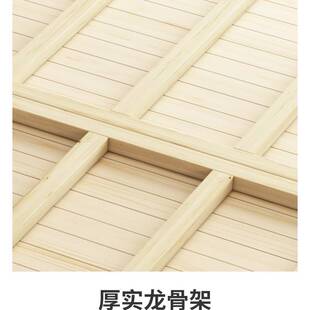 全实木床板松木护腰护脊硬床垫加硬软床变硬折叠木板双人排骨架