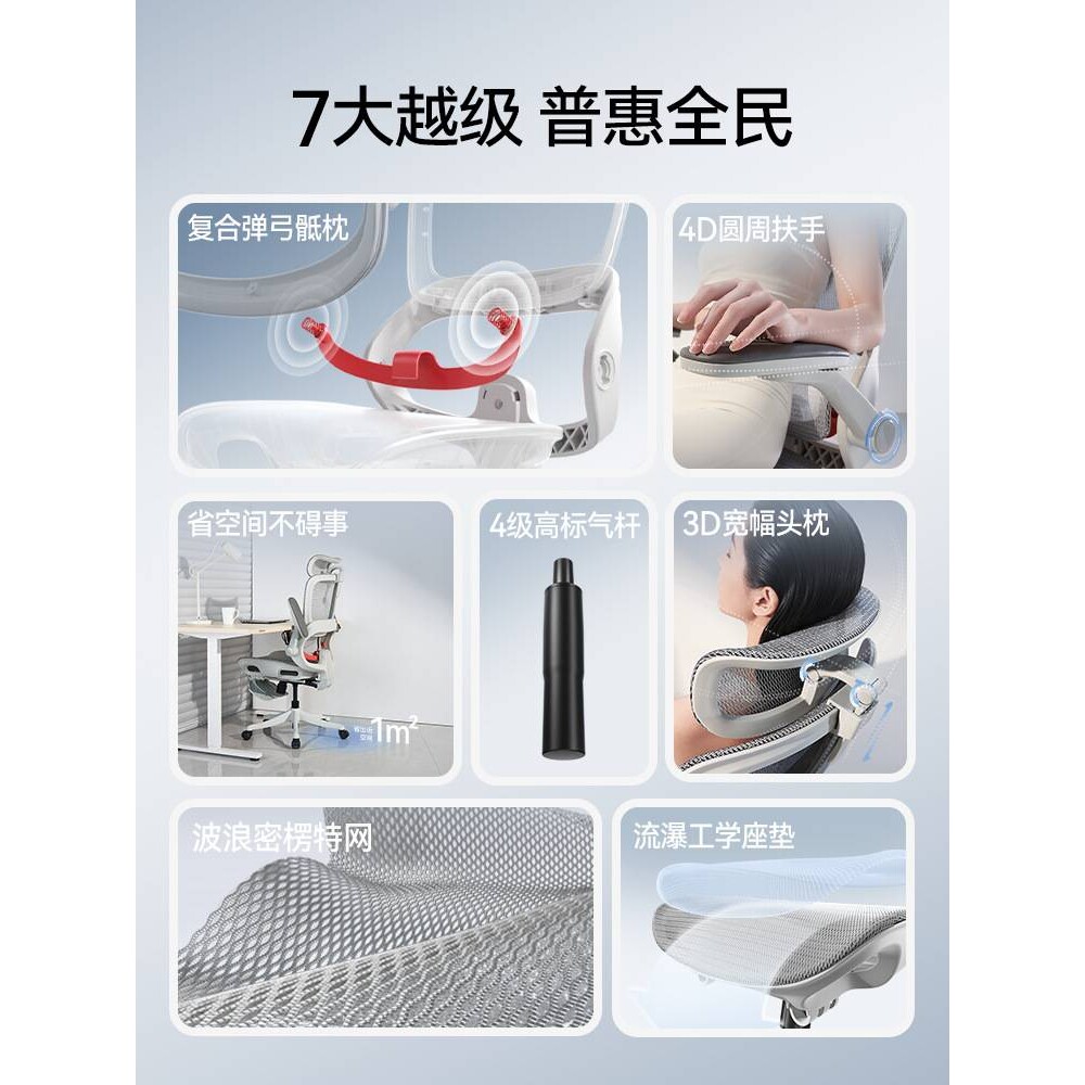 【新品】西昊B100Pro人体工学椅电脑椅家用舒适办公椅久坐电竞椅