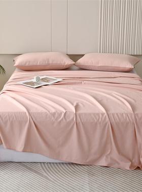 A单类全679棉宿加磨毛床单件简约纯色厚被单学生舍单人双人纯棉床