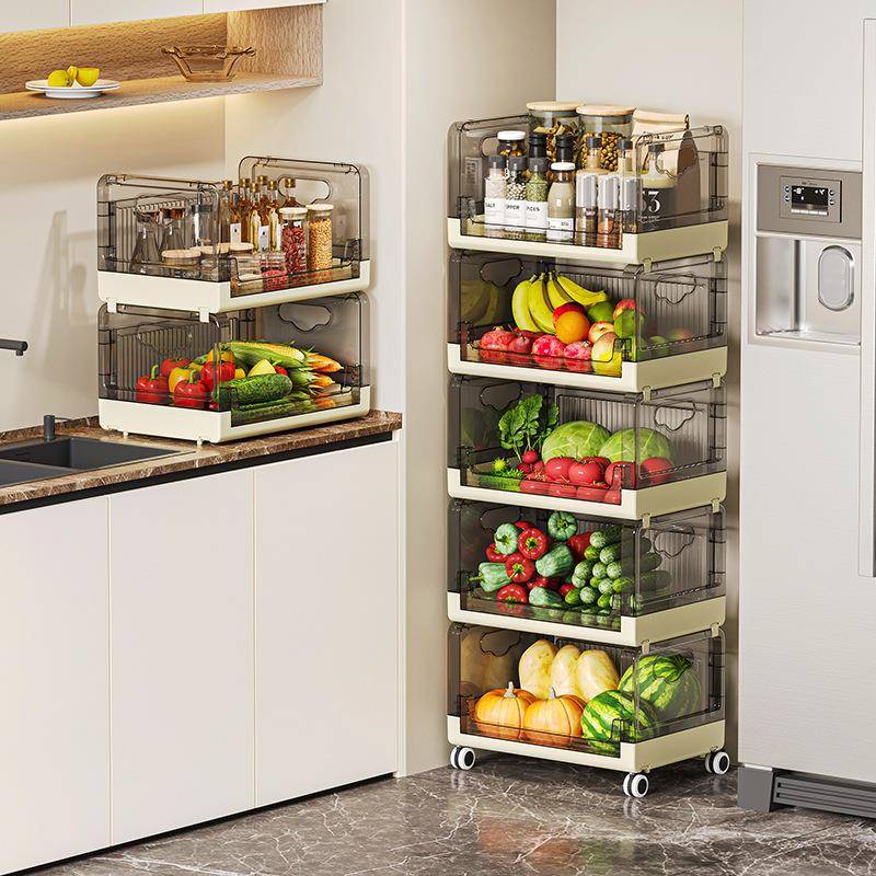 可移小推动车多层置物GYL间架带轮子厨房卧室卫生面收纳架子储桌