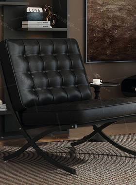 椅巴塞躺NZJ罗那单人沙发中古椅客厅休闲子椅家用沙发可躺懒人沙