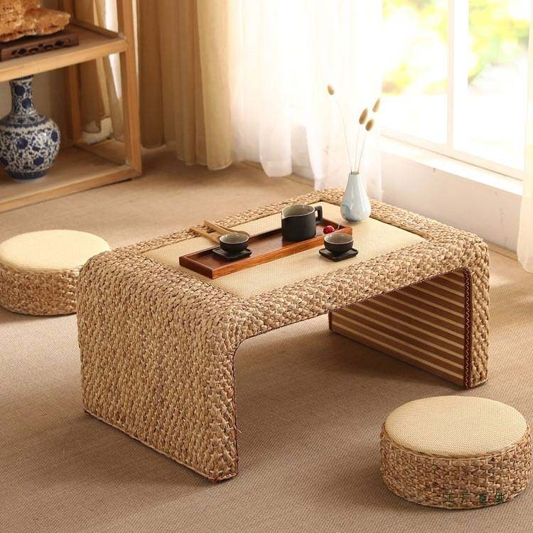 藤编榻榻米茶桌小茶几阳台窗台简约飘窗茶台桌子日式矮桌炕几炕桌,鲜花速递/花卉仿真/绿植园艺,其它园艺用品,淘宝优惠券,粉丝福利购,淘宝优惠卷